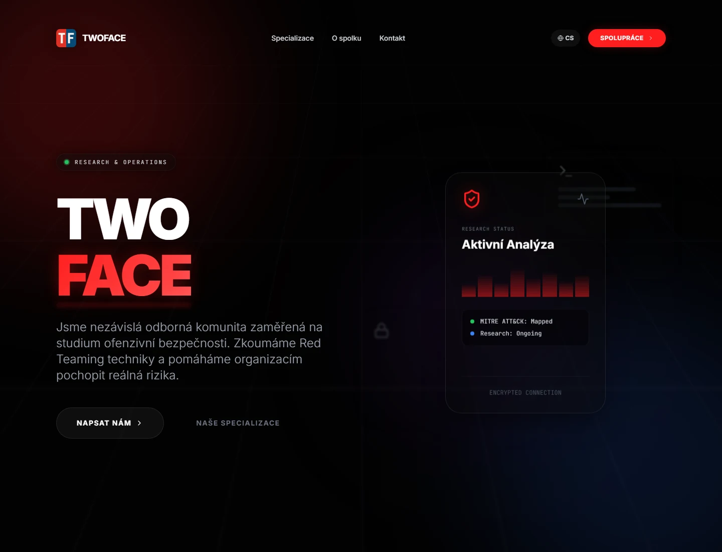 TwoFace website screenshot